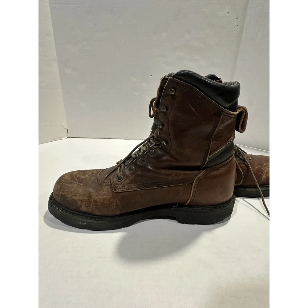Red Wing Shoes Boots ASTMF 2413-11 Leather Steel Toe Oil Resistant Men Size 10.5
